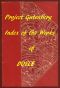 [Gutenberg 58574] • Index of the Project Gutenberg Works of Arthur Conan Doyle